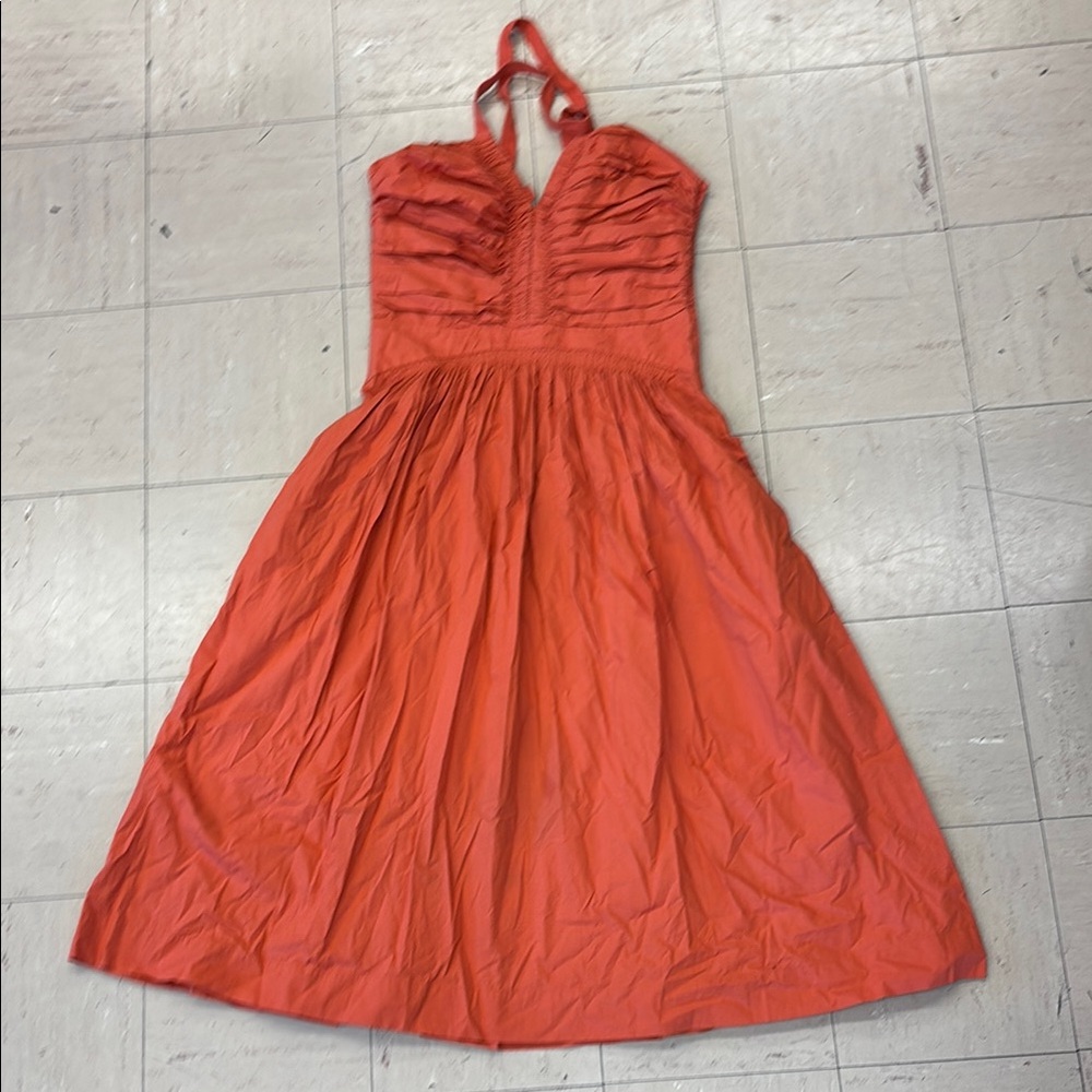 Elegant Halter Neck Red Dress